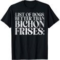 thumbnail image 1 of Funny Bichon Frise T-Shirt men and women can wear, black, white, gifts, 1 of 4