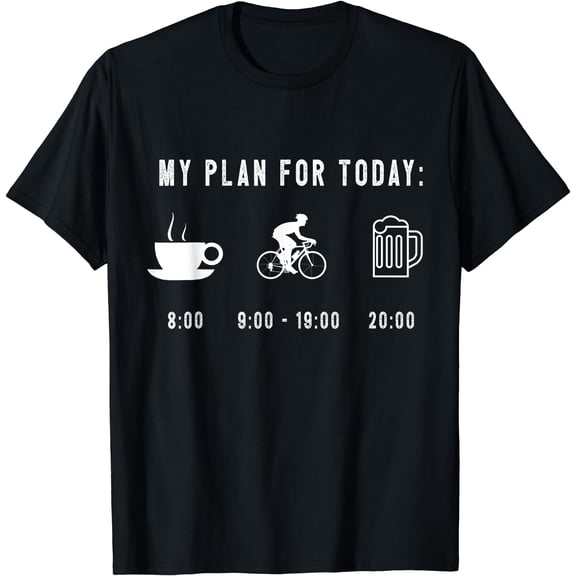 Funny Bicycle Humor Bike Cyclist Graphic Cycling T-Shirt Black 2X-Large