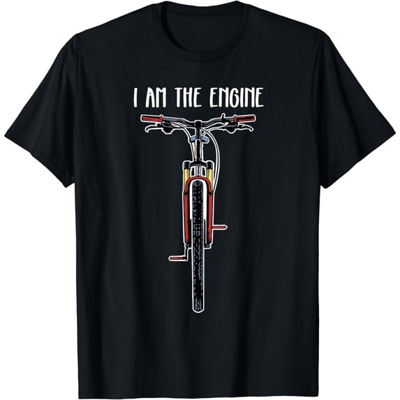 Funny Bicycle I Am The Engine T-Shirt