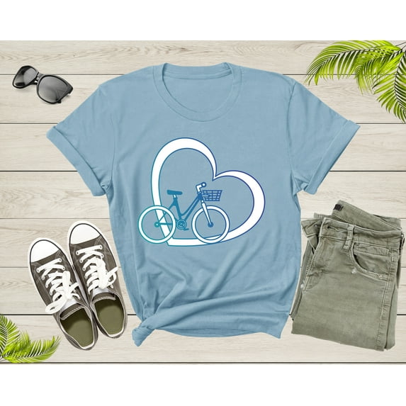 Funny Bicycle Lover Gift Idea Shirt Women Men Kids Boys Girls Bicycle Themed Tshirt Design Bike Lover Birthday Present Dad Mom T-shirt