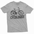 thumbnail image 1 of Funny Bicycle Rider Cycologist Tee Shirt Birthday Gift Bike Shirt Sports Humor Tee (X-Large Grey), 1 of 6