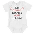 thumbnail image 1 of Funny Big Arms 2A Body Builder Pun Bodysuit Jumper Boys Infant Baby Brisco Brands 12M, 1 of 7
