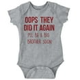 thumbnail image 1 of Funny Big Brother Baby Announcement Bodysuit Jumper Boys Infant Baby Brisco Brands 6M, 1 of 6