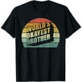 thumbnail image 1 of Funny Big Brother Sister Gift Idea Worlds Okayest Brother T-Shirt, 1 of 4
