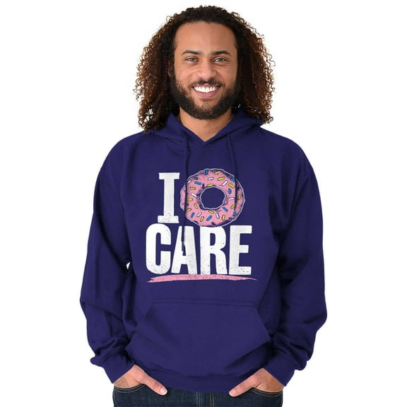 Funny Big Donut Pink Frosting Pun Unisex Plus Size Hoodie Brisco Brands 3X