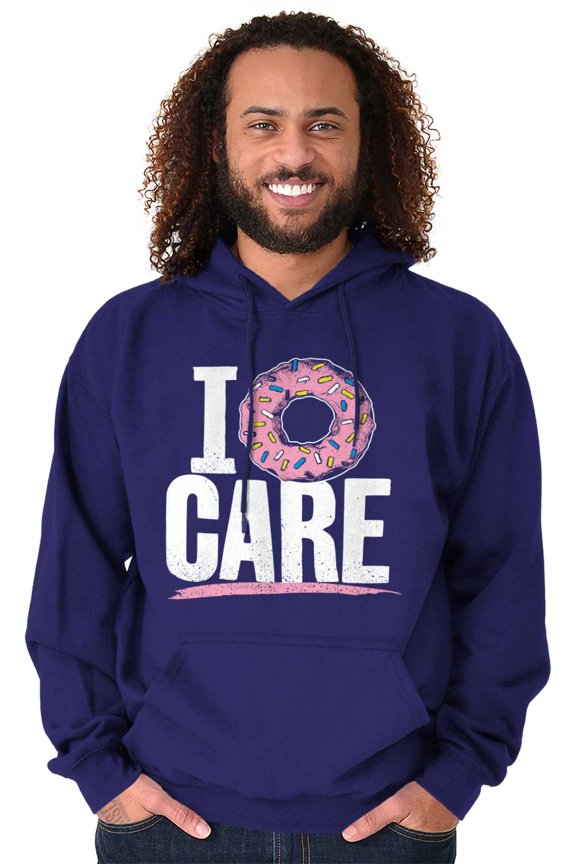 Funny Big Donut Pink Frosting Pun Unisex Plus Size Hoodie Brisco Brands 5X