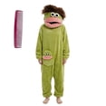 thumbnail image 1 of Funny Big Mouth Monster Adult Onesie with Large Comb Prop, Oversized Fleece One Piece Pajamas for Women & Men, Kigurumi Halloween Costume, 1 of 7