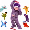thumbnail image 1 of Funny Big Mouth Monster Onesie Silly Monster Onesie with Comb Plush Pajamas Home Loungewear (No Shoes Included), 1 of 13