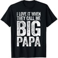 thumbnail image 1 of Funny Big Papa Men's T-Shirt Retro Father's Day Gift Vintage Style Graphic Tee for Dad Grandfather, 1 of 6