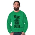 thumbnail image 1 of Funny Big Wrapped Christmas Present Unisex Plus Fleece Graphic Sweatshirt Brisco Brands 5X, 1 of 5