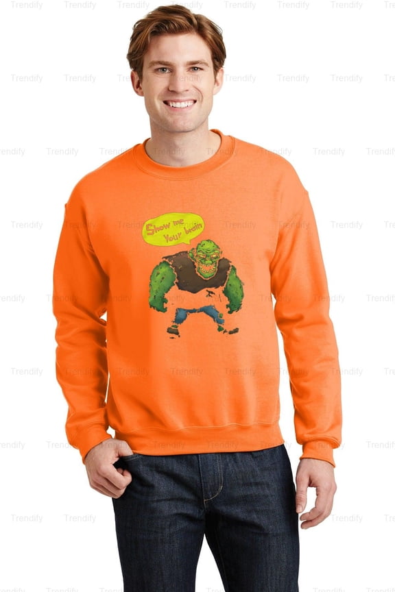 Funny Big Zombie Man Halloween Undead Graphic Unisex Sweatshirt M390836, Up to Size 5XL