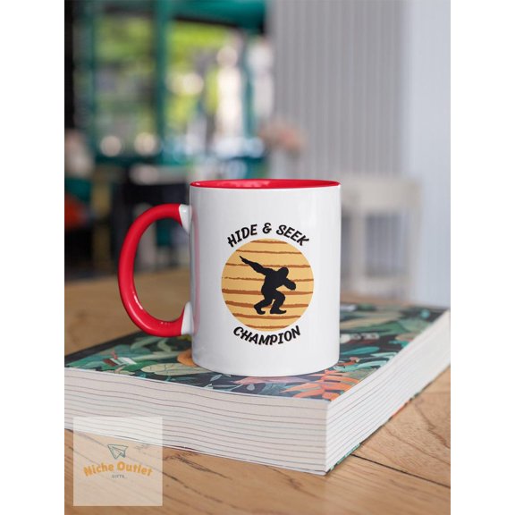 Funny Bigfoooffee Mug Hide Seek C1hampion Y1ETI Novelty Gag Gift