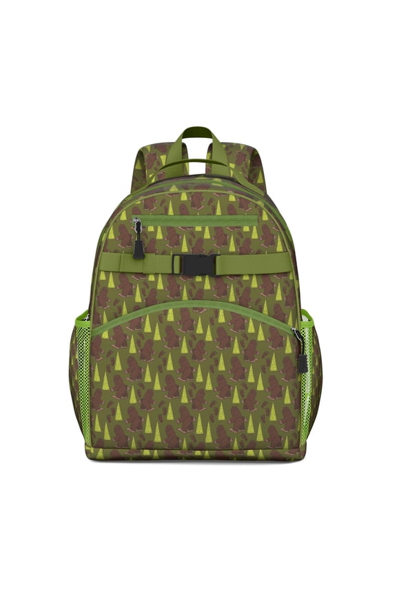 Funny Bigfoot Backpack - Durable Waterproof Book Bag with Spine-Protecting Design for Students & Teens