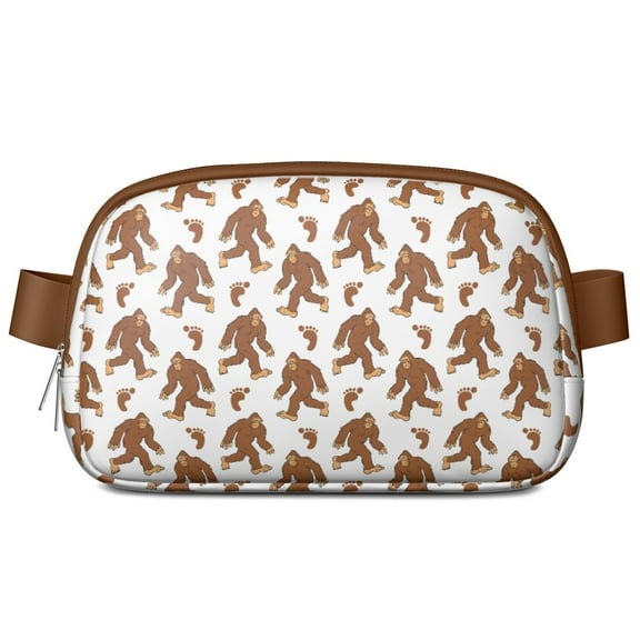 Funny Bigfoot Fanny Pack for Men & Women – Waterproof Belt Bag with Adjustable Strap – Ideal for Hiking, Camping, Running, Music Festivals, and Daily Leisure Activities