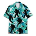 thumbnail image 1 of Funny Bigfoot Hawaiian Shirts for Men, Tropical Sasquatch Short Sleeve Button Down Hawaiian Shirt 11, 1 of 7