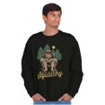 thumbnail image 1 of Funny Bigfoot Keep It Squatchy Graphic Pullover Crewneck Sweatshirt Brisco Brands S, 1 of 5