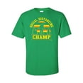 thumbnail image 1 of Funny Bigfoot Social Distancing Champ Unisex Adult Short Sleeve T-shirt-Kelly Green-medium, 1 of 4