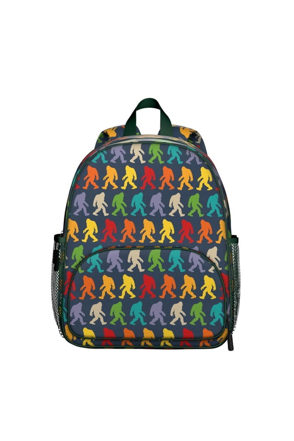 Funny Bigfoot Student Backpack – Sasquatch Wilderness Creature Print with Hiking, Camping and Survival Theme, Lightweight School Bag for Outdoorsy Student