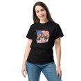thumbnail image 1 of Funny Bigfoot USA Flag T-Shirt, Patriotic 4th of July Apparel (Black, 3XL), 1 of 3
