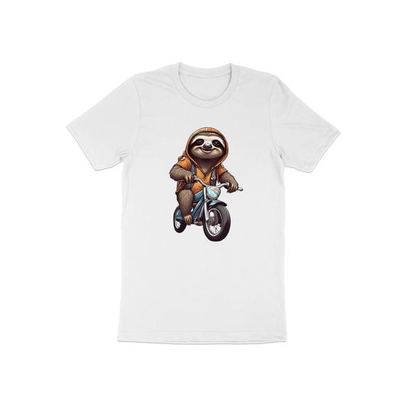Funny Biker Sloth Motorcycle Bike Racer Gift Men Women Kids T-Shirt Bike Biking Sloth Animal Birthday Holiday Presents Tshirt
