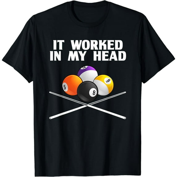 Funny Billiard Gift For Men Women Cool Pool Player Sports T-Shirt