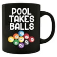 thumbnail image 1 of Funny Billiards Mug - Humorous Pool Chalk and Break Design for Players, 1 of 4