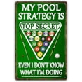 thumbnail image 1 of Funny Billiards Tin Sign Pool Table Accessories Pool Room Decor Playing Pool Metal Sign Billiards Gifts For Men Billiard Hall Decoration Signs 8 X 12 Inches, 1 of 5
