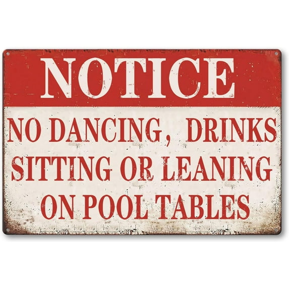 Funny Billiards Tin Sign Pool Table Accessories Pool Room Decor Playing Pool Metal Sign Billiards Gifts For Men Billiard Hall Decoration Signs 8 X 12 Inches