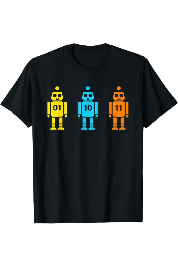 Funny Binary Robot T-Shirt