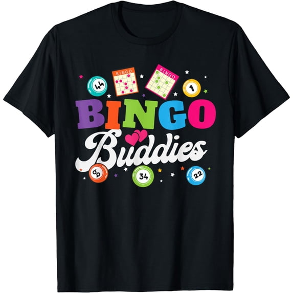 Funny Bingo Buddies Shirt Lucky Game Matching Team Men Women T-Shirt