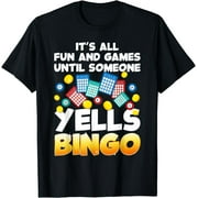 Funny Bingo Lover Design For Men Women Bingo Gambling Player T-Shirt