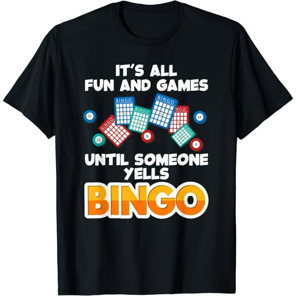 Funny Bingo Lover Design For Men Women Bingo Gambling Player T-Shirt