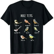 Funny Bird Watching Humor Collection of Tits Nice Tit Birds T-Shirt
