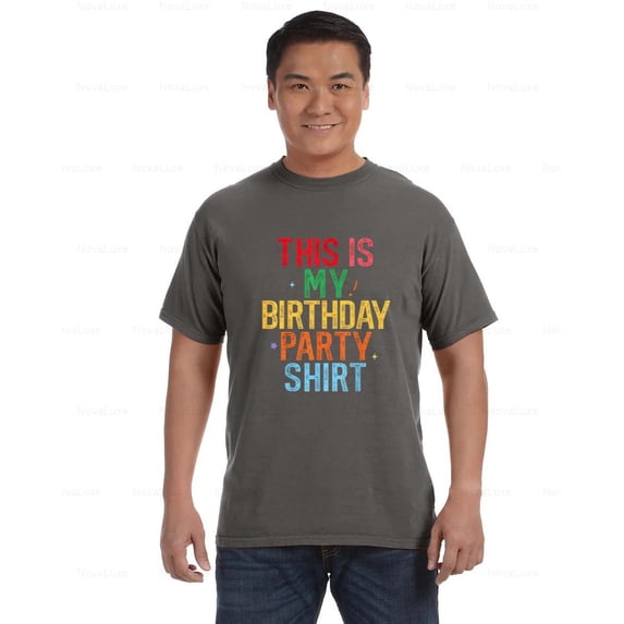 Funny Birthday Bash Party Humor Celebration Mood Graphic Comfort Color T-Shirt, Unisex, up to size 4XL