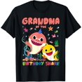 thumbnail image 1 of Funny Birthday Boy Girl Grandma Of The Birthday Family Shark T-Shirt Unisex S-5Xl Hot Trending Shirt, Vintage Birthday Gift, 1 of 2