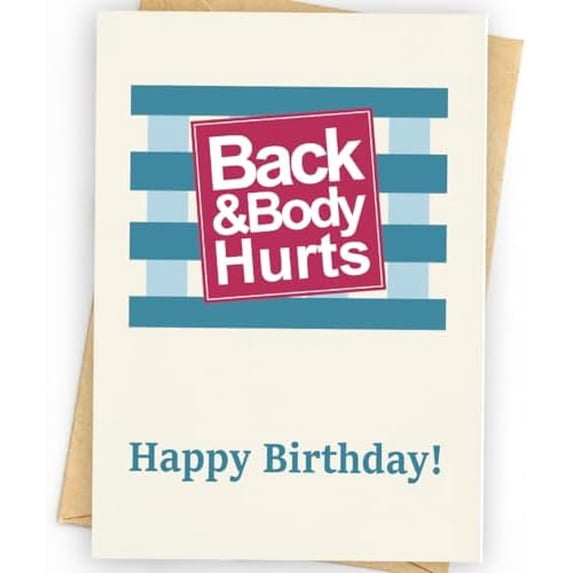 Funny Birthday Card, Happy Birthday Gifts for Men, Women, Husband, Wife, Mom, Dad, Grandma, Friends, Family, and Anyone, Unique Bday Decoration