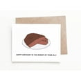 thumbnail image 1 of Funny Birthday Card – "Happy Birthday to the Rarest of Them All!" – Unique Meat Illustration – Envelope Included – Perfect for Friends & Family Celebrations, 1 of 2