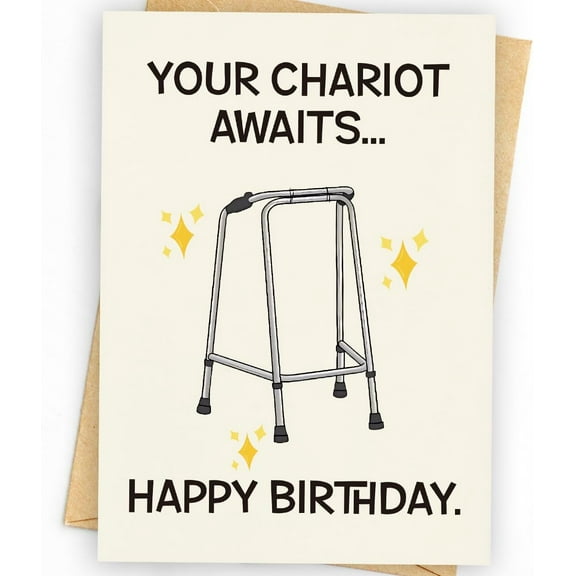 Funny Birthday Card, Unique Birthday Decorations for Men, Women, Friends, Family, and Anyone