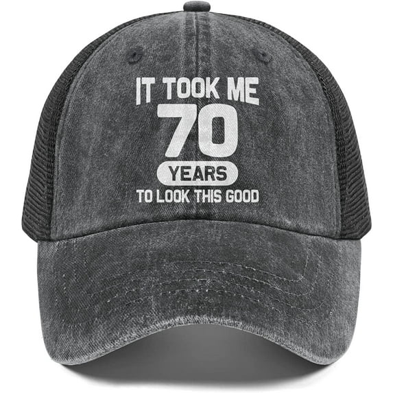 Funny Birthday Gift Retirement Gift Vintage Hat Baseball Cap for 50th 60th 70th 80th Men Women Adjustable Washed Cotton Hat
