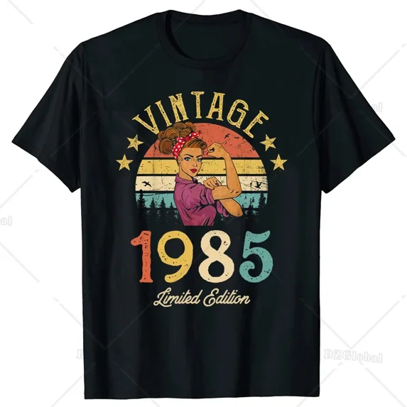 Funny Birthday Gift Vintage Made in 1985 40th Birthday 40Years Old T Shirts Summer Graphic Streetwear Short Sleeve T-shirt Men
