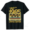 thumbnail image 1 of Funny Birthday Gift Vintage Made in 1985 40th Birthday 40Years Old T Shirts Summer Graphic Streetwear Short Sleeve T-shirt Men, 1 of 5