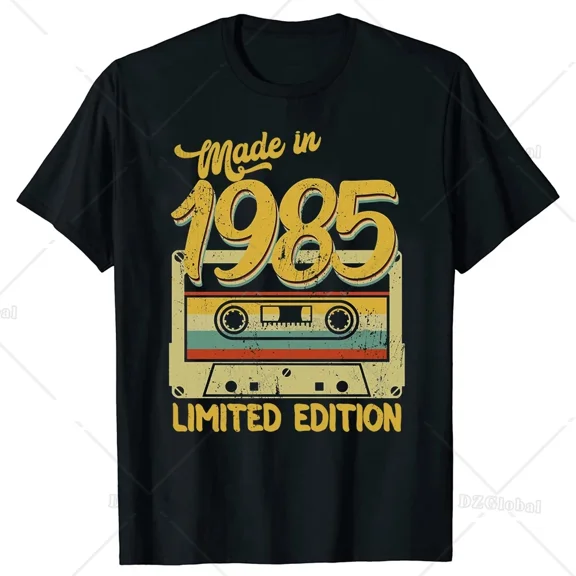 Funny Birthday Gift Vintage Made in 1985 40th Birthday 40Years Old T Shirts Summer Graphic Streetwear Short Sleeve T-shirt Men