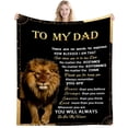 thumbnail image 1 of Funny Birthday Gifts for Dad Husband,Dad Blanket Dads Gifts from Daughter Son,Soft Daddy Throws Blanket for Couch and Napping 80"x60", 1 of 7