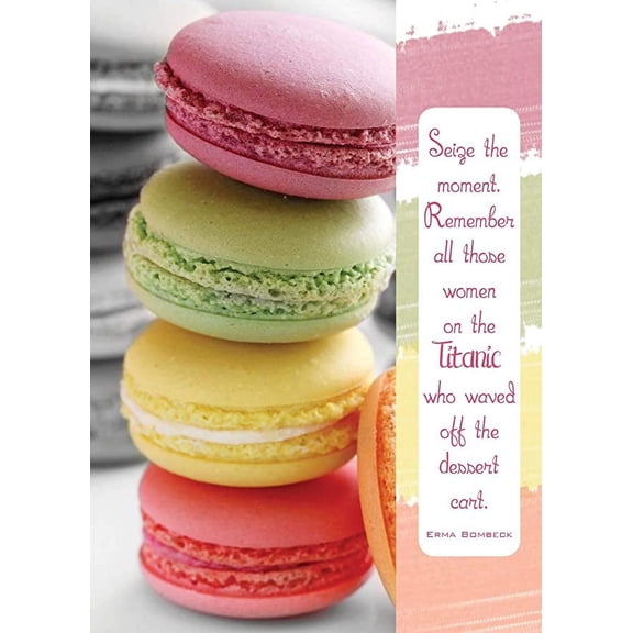 Funny Birthday Greeting Card (5" x 7") by Paper Street | 3 Pack + 3 Envelopes (Erma Bombeck Dessert)