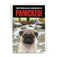 thumbnail image 1 of NobleWorks Funny Blank All Occasions Greeting Card with 5 x 7 Inch Envelope (1 Card) Blank All Occasions Dog Panicked C2233OCB, 1 of 6