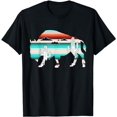 thumbnail image 1 of Funny Bison desert Cactus Serape Western T-Shirt, 1 of 5