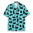 thumbnail image 1 of Funny Black Cat Hawaiian Shirts for Men Casual Vintage Men Hawaiian Shirt for Men Hawaiian Shirts Short Sleeve, 1 of 7