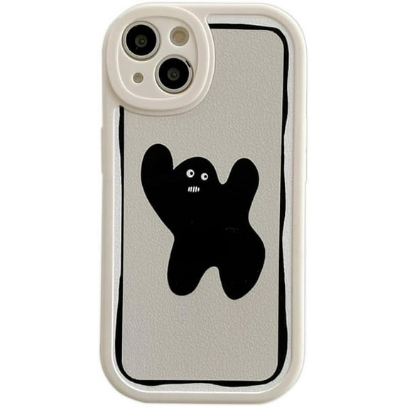 Funny Black Shadow Soft for iPhone Case (Body,iPhone 15)