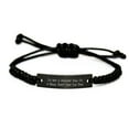 thumbnail image 1 of Funny Black Short Hair Cat Dad Rope Bracelet Gifts for Birthday from Friends to Family, 1 of 4
