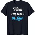 thumbnail image 1 of Funny Black T-Shirt for Moms Mom  Son in Law Design with Blue Text, 1 of 5